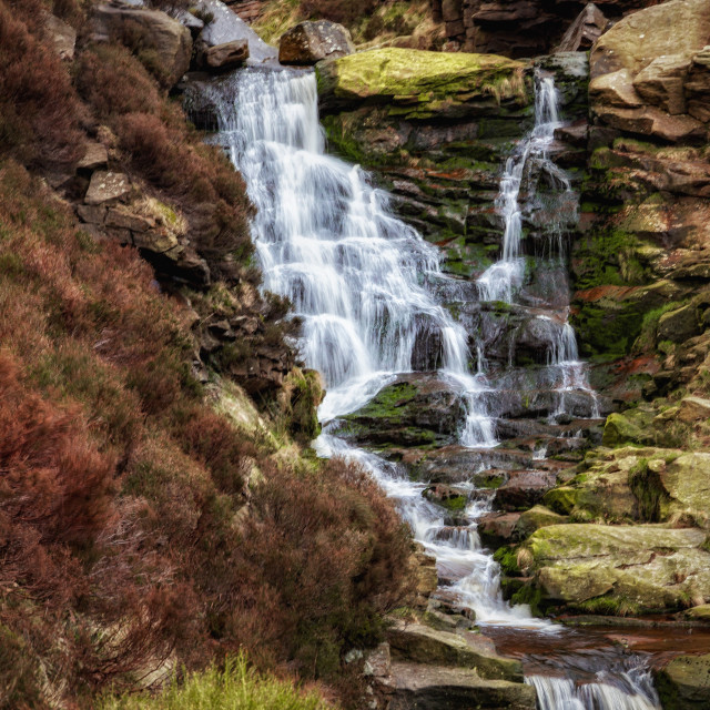 "Greenfield waterfall" by Simon Martin - £15.00 "Greenfield waterfall" stock image