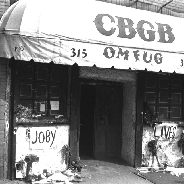 "Joey Lives CBGB'S NYC" by Aaron M Thompson PHOTO - $22.75 "Joey Lives CBGB'S NYC" stock image