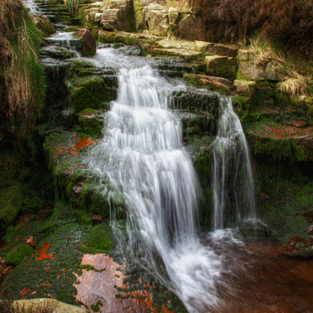 "Holme clough falls" stock image