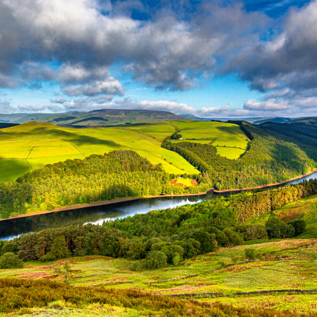 "Ladybower Reservoir" by Simon Martin - £15.00 "Ladybower Reservoir" stock image