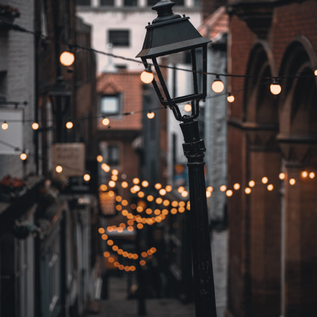 "Christmas Steps, Bristol" by Pete Griffiths - £10.00 "Christmas Steps, Bristol" stock image