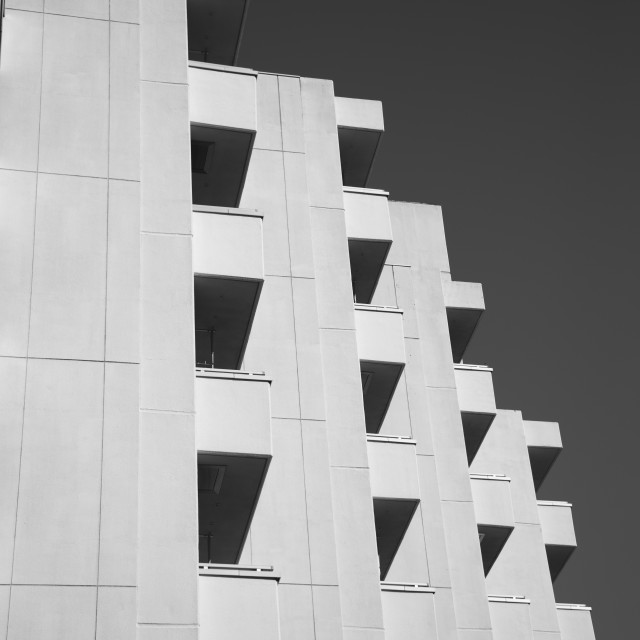 "Concrete Teeth B&W" stock image