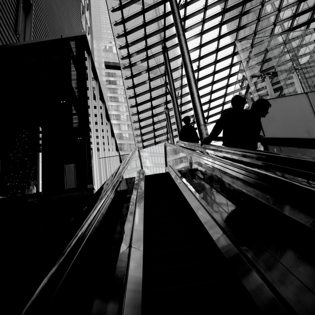 "Escalator" stock image