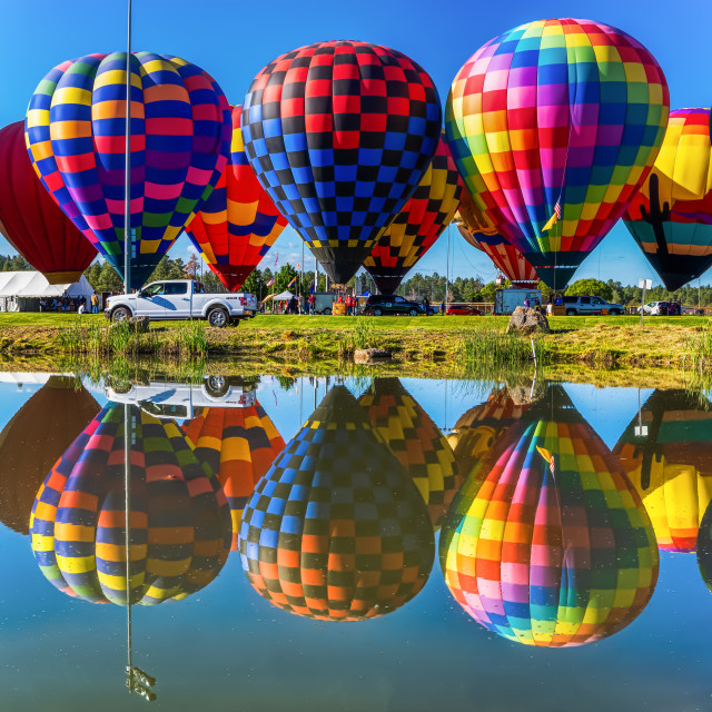 "Hot Air Balloon Festival" by Chuck Taylor - £83.00 "Hot Air Balloon Festival" stock image