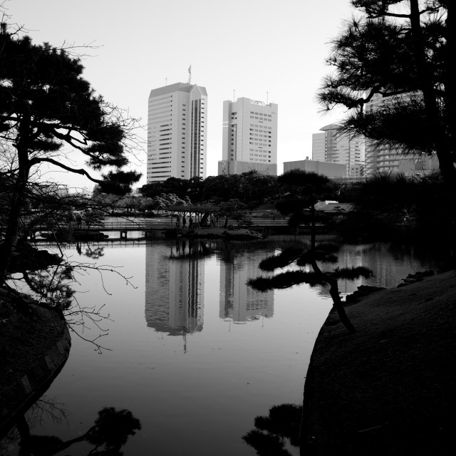 "Tokyo Park" by Blue Magister - £40.00 "Tokyo Park" stock image