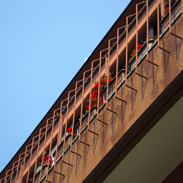 "Barred Windows" by Blue Magister - £20.00 "Barred Windows" stock image