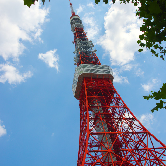 "Tokyo Tower #1" by Blue Magister - £150.00 "Tokyo Tower #1" stock image