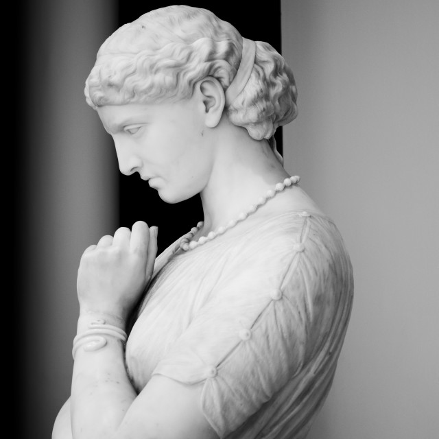 "A Statute in An Art Museum" by Blue Magister - $24.85 "A Statute in An Art Museum" stock image