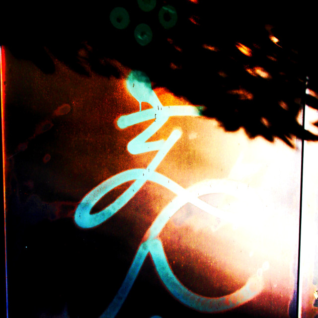 "Graffiti Shadow" by Blue Magister - £20.00 "Graffiti Shadow" stock image