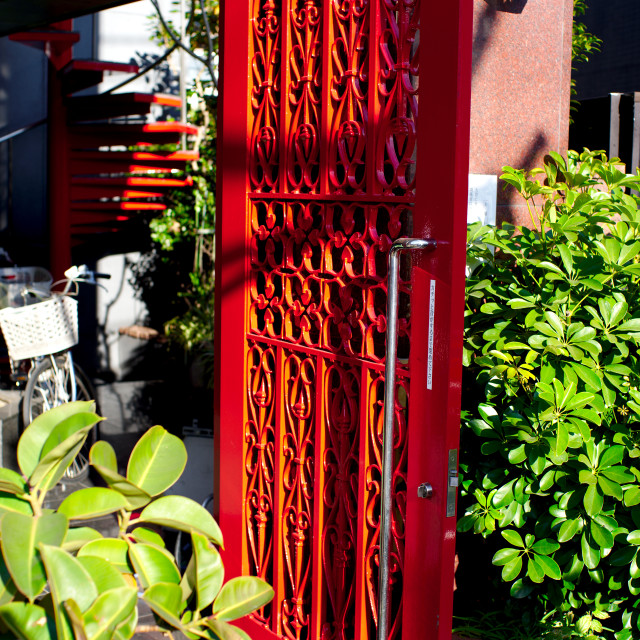 "Red Gate" by Blue Magister - £20.00 "Red Gate" stock image