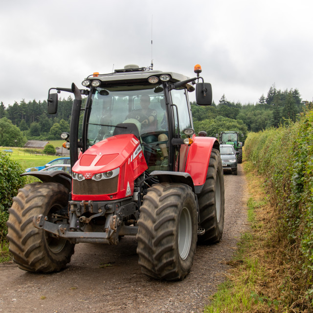 "Dorset County Show Tractor Run 21" by Dorset Rural Photography - £5.00 "Dorset County Show Tractor Run 21" stock image