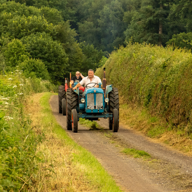"Dorset County Show Tractor Run 21" by Dorset Rural Photography - £5.00 "Dorset County Show Tractor Run 21" stock image