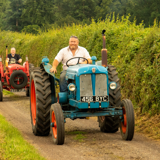 "Dorset County Show Tractor Run 21" by Dorset Rural Photography - £5.00 "Dorset County Show Tractor Run 21" stock image