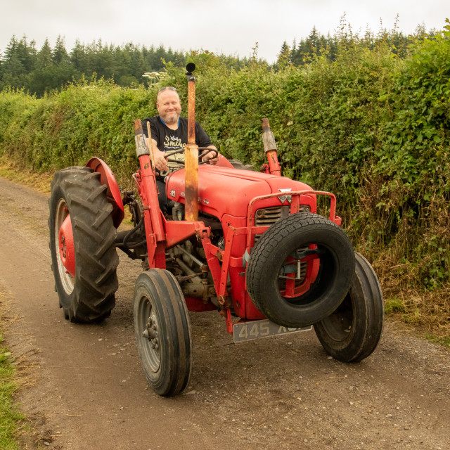 "Dorset County Show Tractor Run 21" by Dorset Rural Photography - £5.00 "Dorset County Show Tractor Run 21" stock image