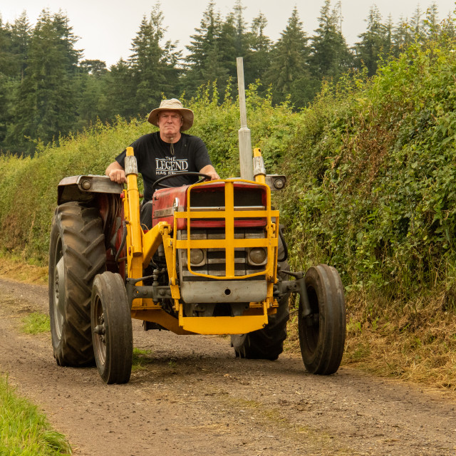 "Dorset County Show Tractor Run 21" by Dorset Rural Photography - £5.00 "Dorset County Show Tractor Run 21" stock image