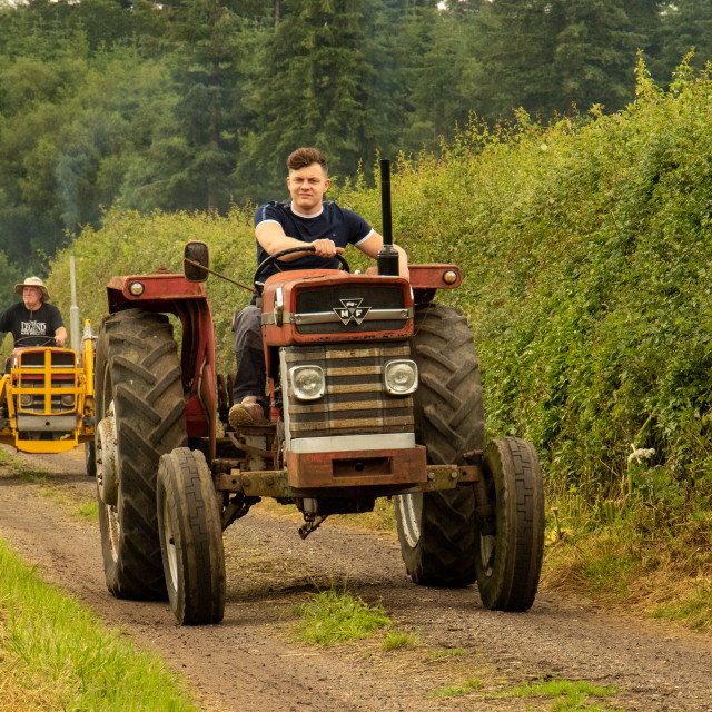 "Dorset County Show Tractor Run 21" by Dorset Rural Photography - £5.00 "Dorset County Show Tractor Run 21" stock image