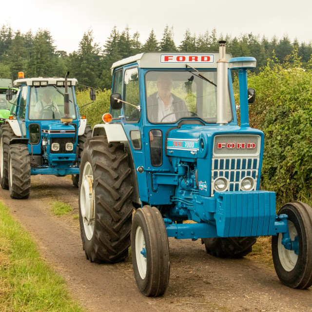 "Dorset County Show Tractor Run 21" by Dorset Rural Photography - £5.00 "Dorset County Show Tractor Run 21" stock image