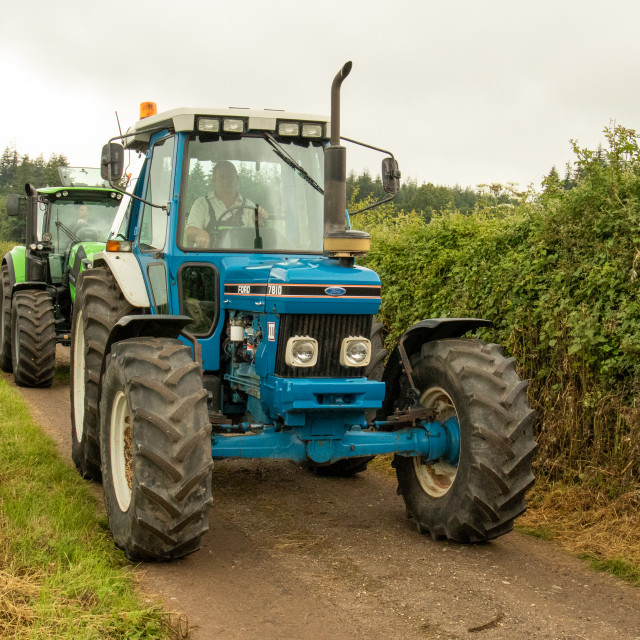 "Dorset County Show Tractor Run 21" by Dorset Rural Photography - £5.00 "Dorset County Show Tractor Run 21" stock image