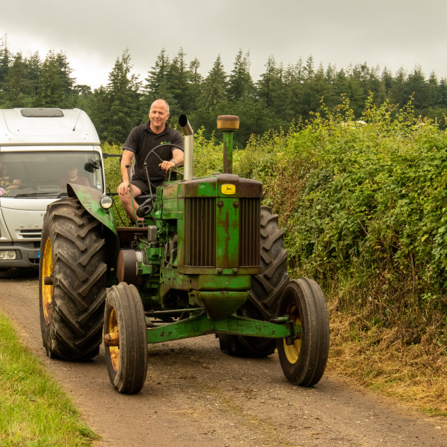"Dorset County Show Tractor Run 21" by Dorset Rural Photography - £5.00 "Dorset County Show Tractor Run 21" stock image