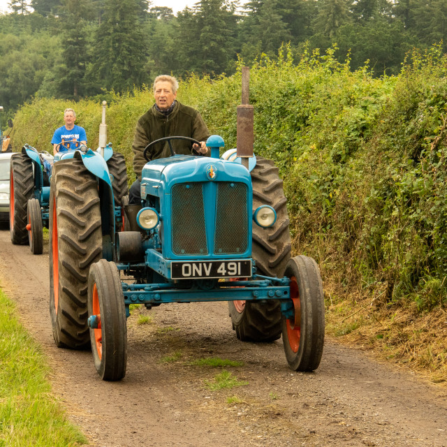"Dorset County Show Tractor Run 21" by Dorset Rural Photography - £5.00 "Dorset County Show Tractor Run 21" stock image