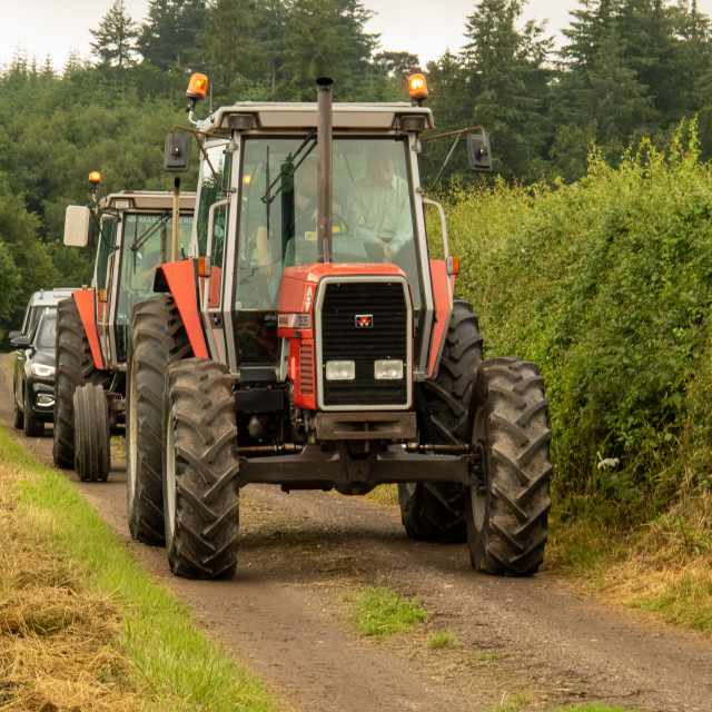 "Dorset County Show Tractor Run 21" by Dorset Rural Photography - £5.00 "Dorset County Show Tractor Run 21" stock image