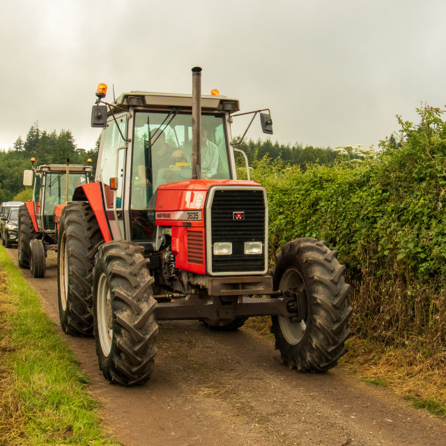 "Dorset County Show Tractor Run 21" by Dorset Rural Photography - £5.00 "Dorset County Show Tractor Run 21" stock image