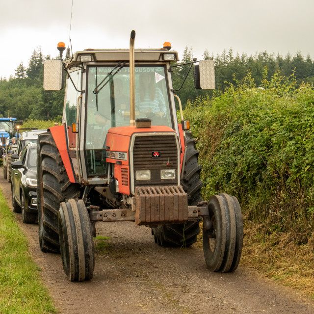 "Dorset County Show Tractor Run 21" by Dorset Rural Photography - £5.00 "Dorset County Show Tractor Run 21" stock image