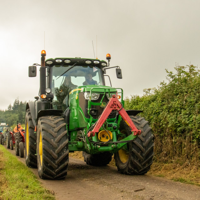 "Dorset County Show Tractor Run 21" by Dorset Rural Photography - £5.00 "Dorset County Show Tractor Run 21" stock image