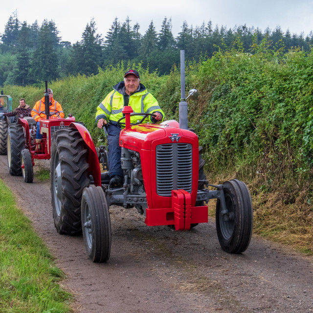 "Dorset County Show Tractor Run 21" by Dorset Rural Photography - £5.00 "Dorset County Show Tractor Run 21" stock image