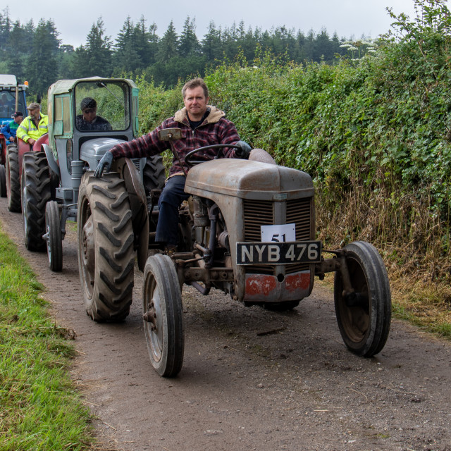 "Dorset County Show Tractor Run 21" by Dorset Rural Photography - £5.00 "Dorset County Show Tractor Run 21" stock image