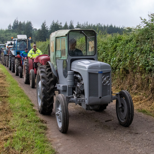 "Dorset County Show Tractor Run 21" by Dorset Rural Photography - £5.00 "Dorset County Show Tractor Run 21" stock image