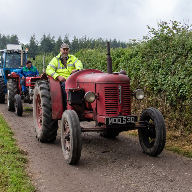 "Dorset County Show Tractor Run 21" by Dorset Rural Photography - £5.00 "Dorset County Show Tractor Run 21" stock image