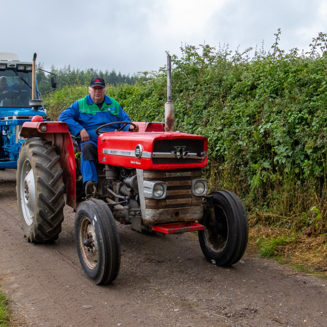 "Dorset County Show Tractor Run 21" by Dorset Rural Photography - £5.00 "Dorset County Show Tractor Run 21" stock image