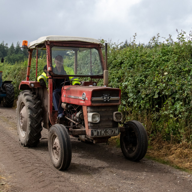"Dorset County Show Tractor Run 21" by Dorset Rural Photography - £5.00 "Dorset County Show Tractor Run 21" stock image