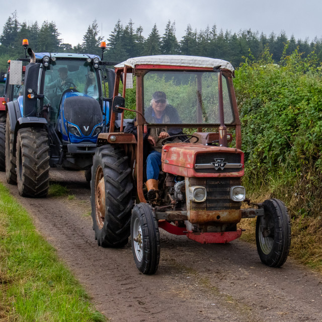 "Dorset County Show Tractor Run 21" by Dorset Rural Photography - £5.00 "Dorset County Show Tractor Run 21" stock image