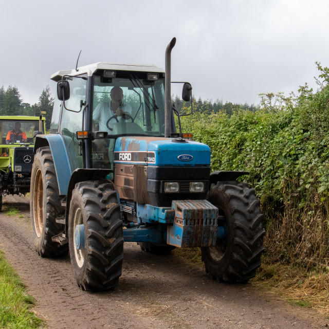 "Dorset County Show Tractor Run 21" by Dorset Rural Photography - £5.00 "Dorset County Show Tractor Run 21" stock image