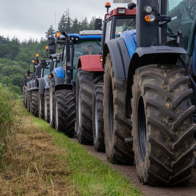 "Dorset County Show Tractor Run 21" by Dorset Rural Photography - £5.00 "Dorset County Show Tractor Run 21" stock image