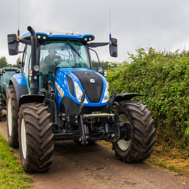 "Dorset County Show Tractor Run 21" by Dorset Rural Photography - £5.00 "Dorset County Show Tractor Run 21" stock image