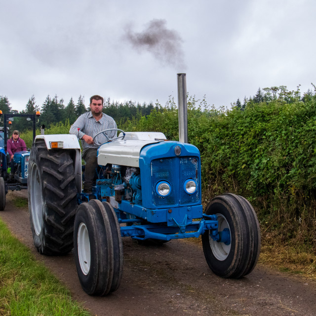 "Dorset County Show Tractor Run 21" by Dorset Rural Photography - £5.00 "Dorset County Show Tractor Run 21" stock image
