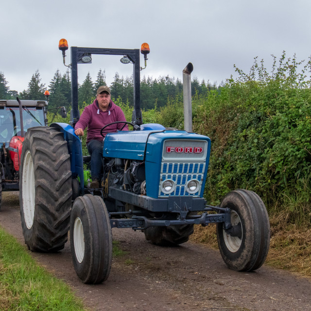 "Dorset County Show Tractor Run 21" by Dorset Rural Photography - £5.00 "Dorset County Show Tractor Run 21" stock image
