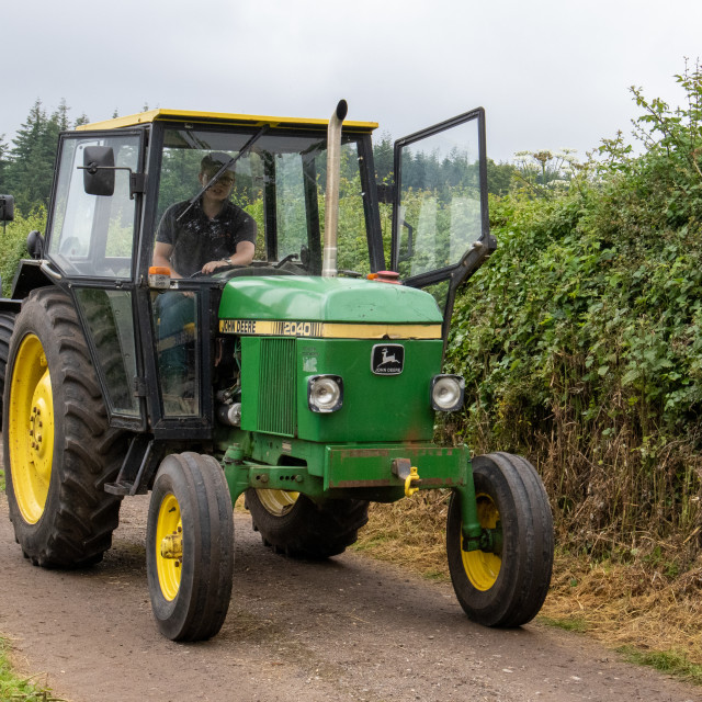 "Dorset County Show Tractor Run 21" by Dorset Rural Photography - £5.00 "Dorset County Show Tractor Run 21" stock image