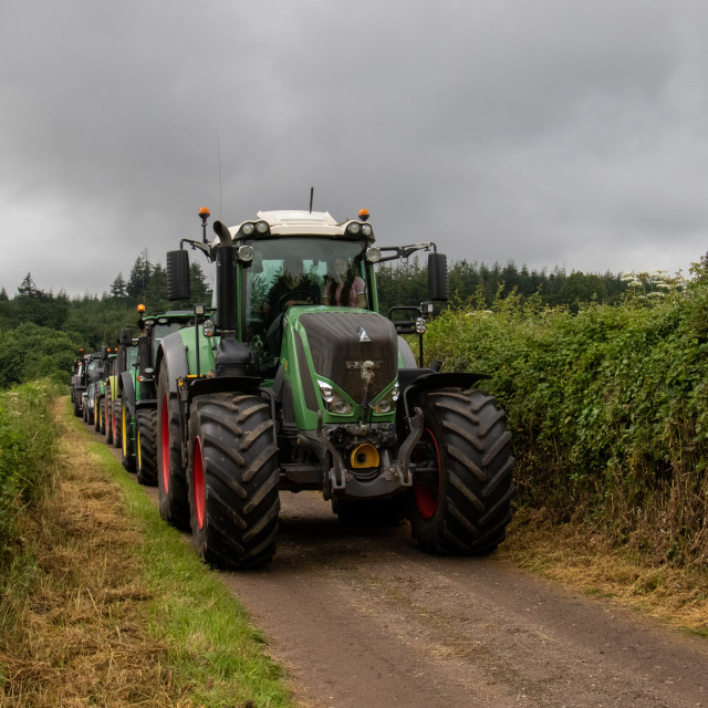 "Dorset County Show Tractor Run 21" by Dorset Rural Photography - £5.00 "Dorset County Show Tractor Run 21" stock image