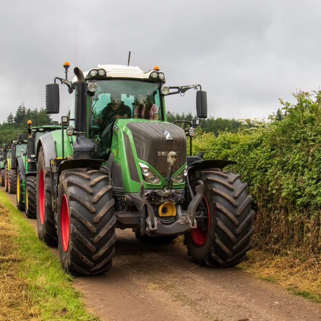 "Dorset County Show Tractor Run 21" by Dorset Rural Photography - £5.00 "Dorset County Show Tractor Run 21" stock image