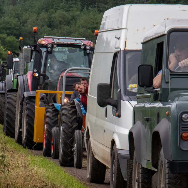 "Dorset County Show Tractor Run 21" by Dorset Rural Photography - £5.00 "Dorset County Show Tractor Run 21" stock image