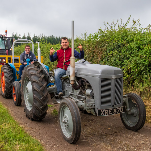 "Dorset County Show Tractor Run 21" by Dorset Rural Photography - £5.00 "Dorset County Show Tractor Run 21" stock image