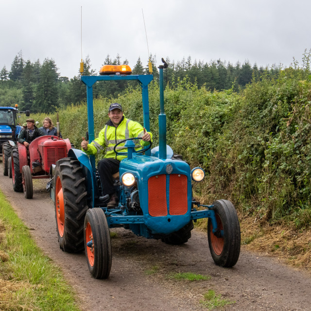 "Dorset County Show Tractor Run 21" by Dorset Rural Photography - £5.00 "Dorset County Show Tractor Run 21" stock image