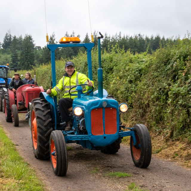 "Dorset County Show Tractor Run 21" by Dorset Rural Photography - £5.00 "Dorset County Show Tractor Run 21" stock image