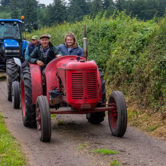"Dorset County Show Tractor Run 21" by Dorset Rural Photography - £5.00 "Dorset County Show Tractor Run 21" stock image