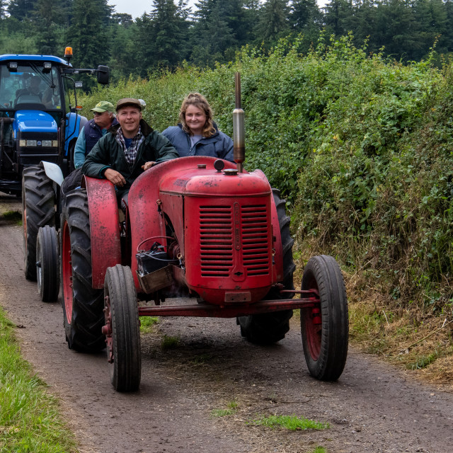 "Dorset County Show Tractor Run 21" by Dorset Rural Photography - £5.00 "Dorset County Show Tractor Run 21" stock image