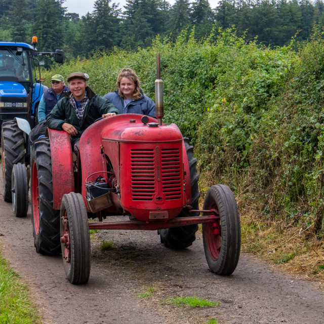 "Dorset County Show Tractor Run 21" by Dorset Rural Photography - £5.00 "Dorset County Show Tractor Run 21" stock image